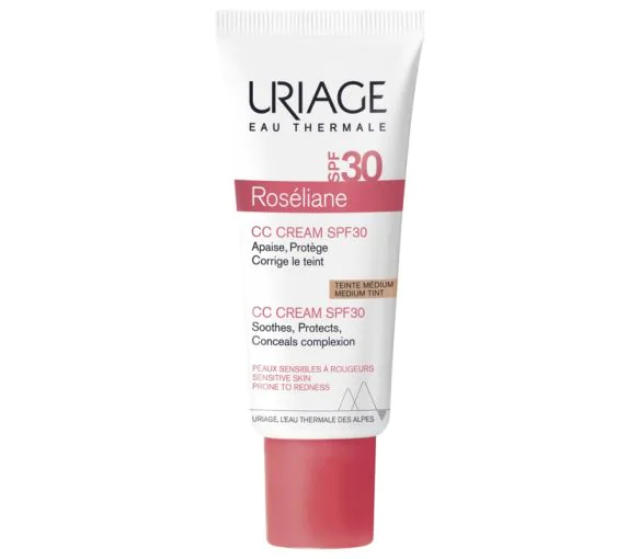 Roséliane CC crème teinte médium SPF 30 Uriage - tube de 40 ml