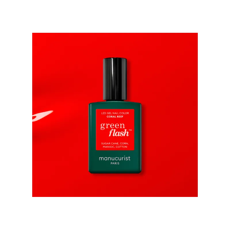 Achat Vernis LED orange GREEN FLASH Coral Reef 15ml Manucurist