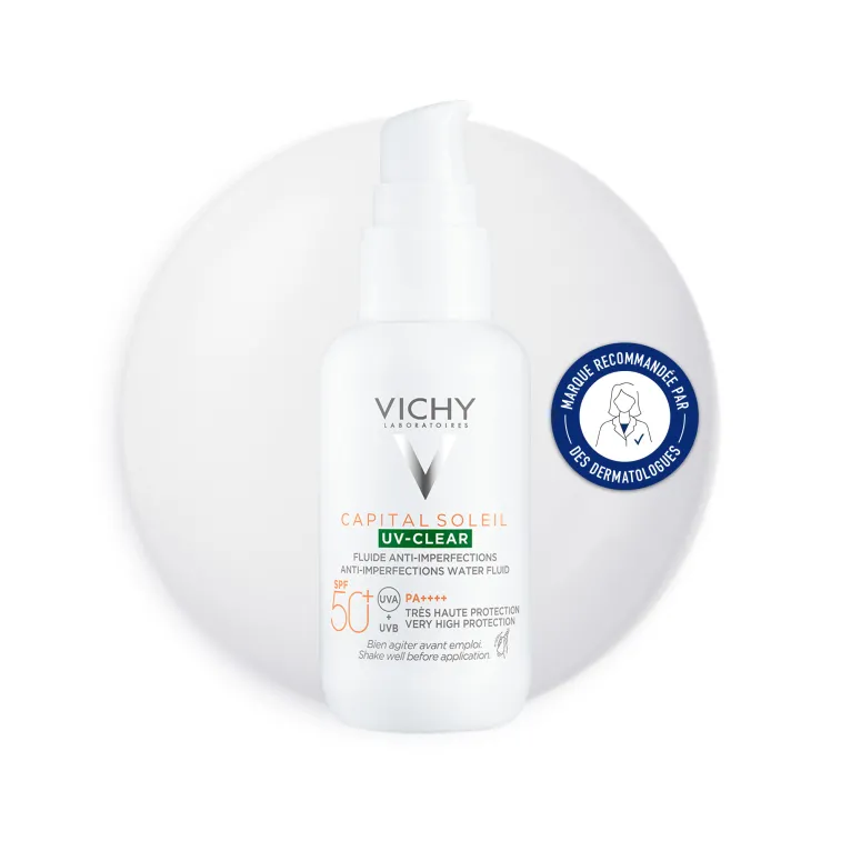 VICHY CAPITAL SOLEIL SPF50+ UV CLEAR FLUIDE ANTI IMPERFECTION 40ML