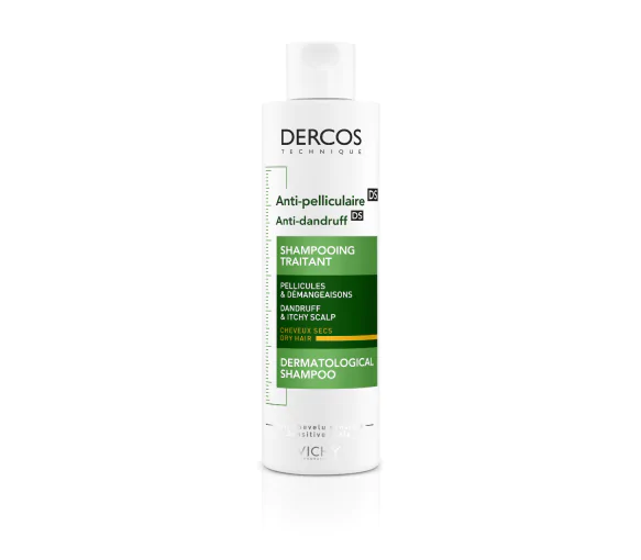 Dercos anti-pelliculaire shampooing traitant cheveux secs Vichy - tube de 200 ml