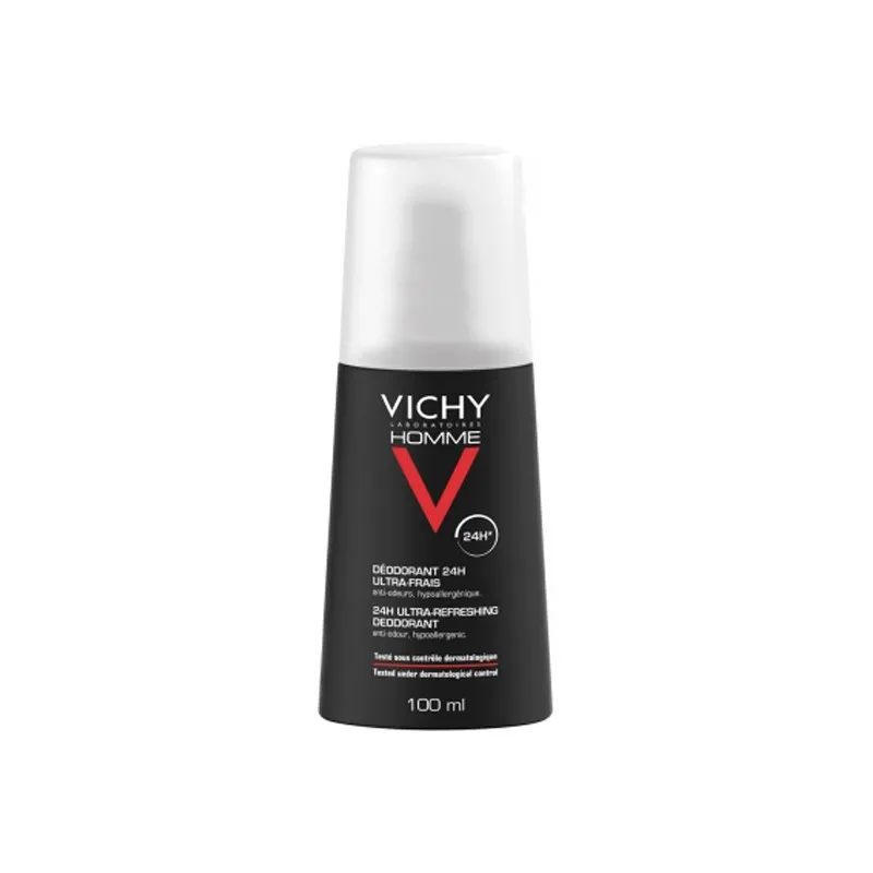 Vichy homme déodorant 24h vaporisateur ultra-frais 100ml