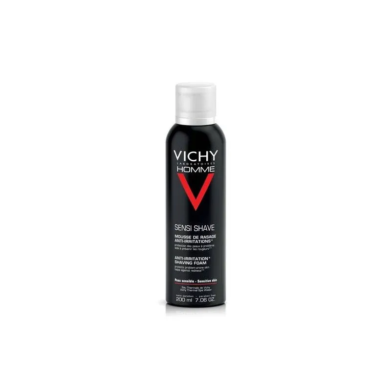 Vichy Homme Mousse Barbe Anti-irritations Peaux Sensibles 200 ml