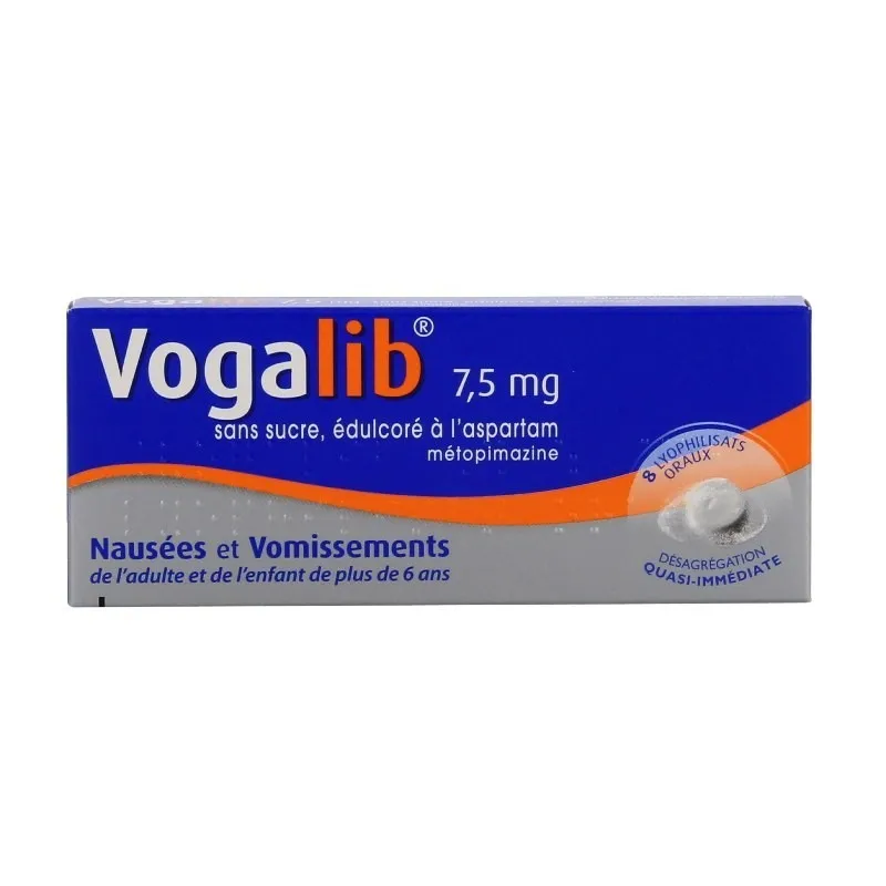 Vogalib 7.5mg sans sucre lyophilisat oral édulcoré à l'aspartam 8...