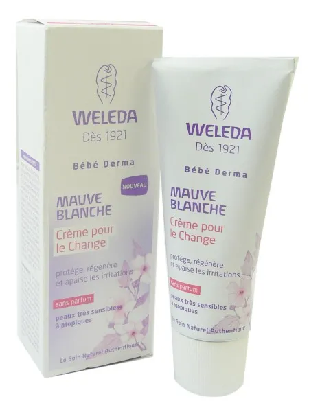 WELEDA BB BERMA MAUVE BLANCHE CREME POUR LE CHANGE 50ML