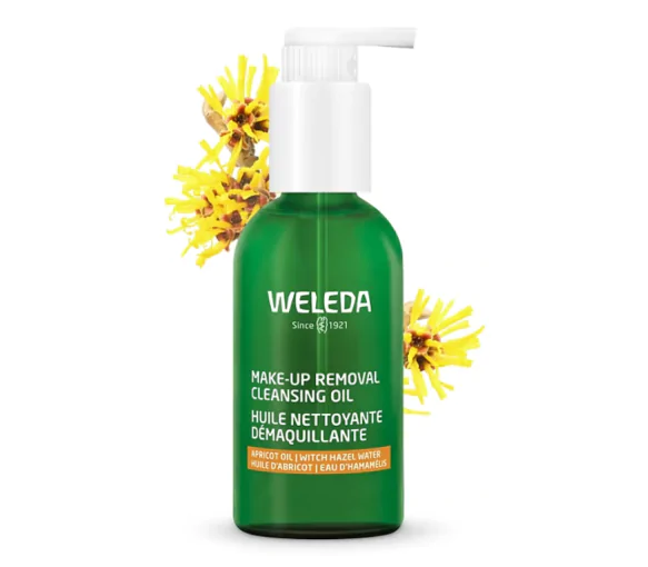 Huile nettoyante démaquillante bio Weleda - flacon-pompe de 150ml