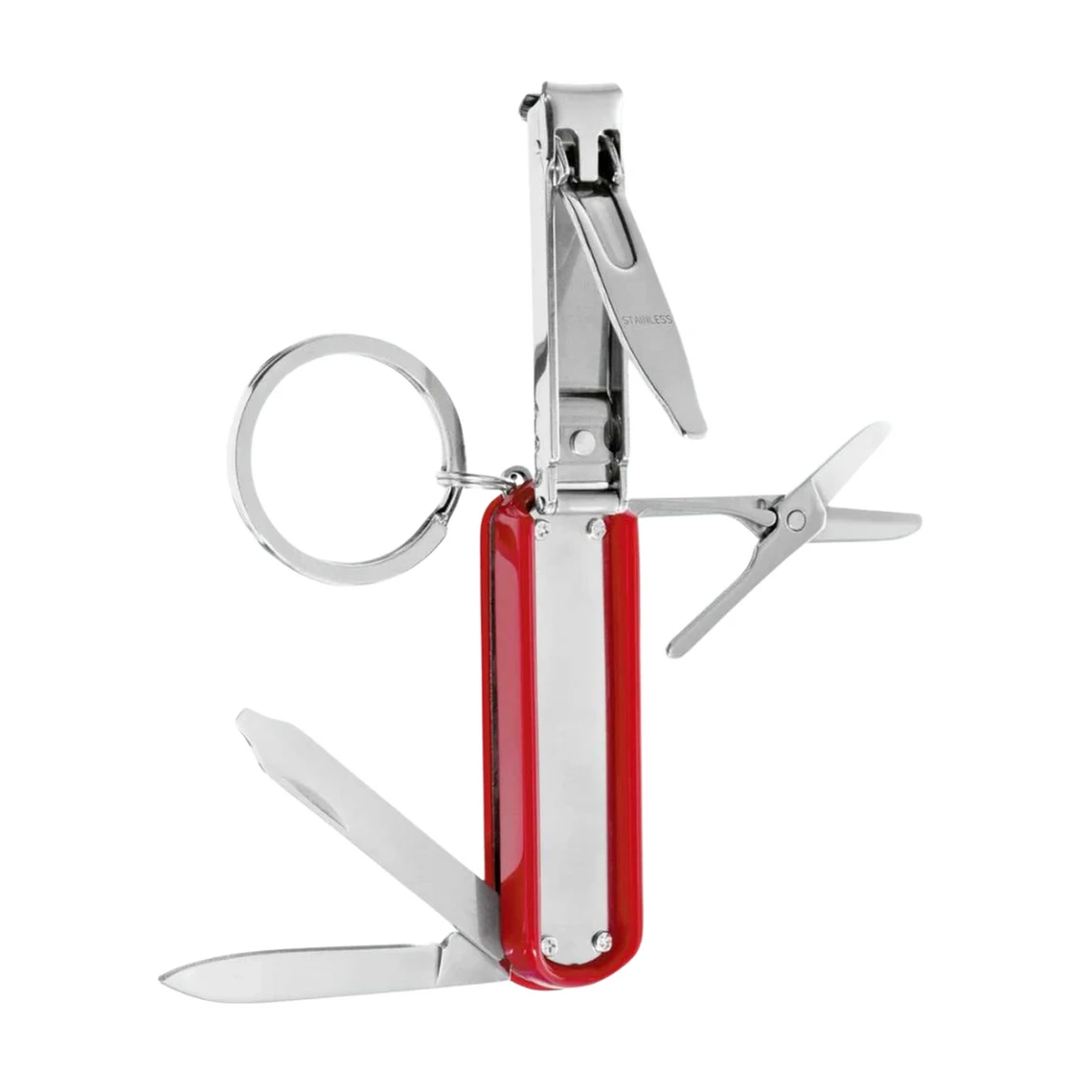 Canif Multi Outils Inox, Rouge