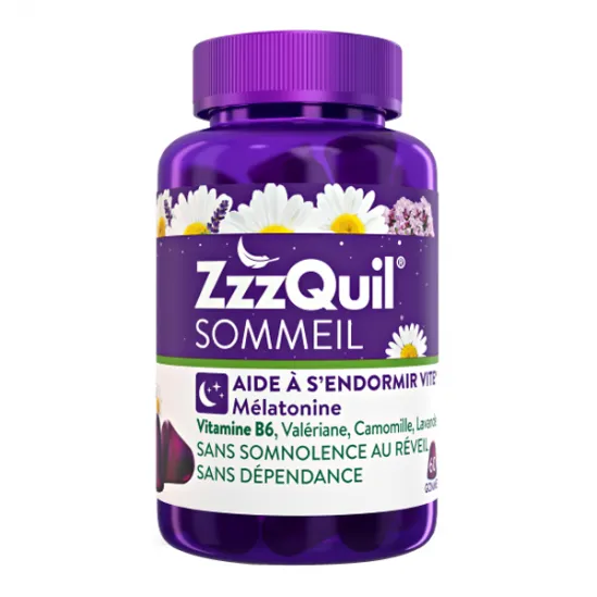 ZzzQuil sommeil 30 gommes - MyHappyPara